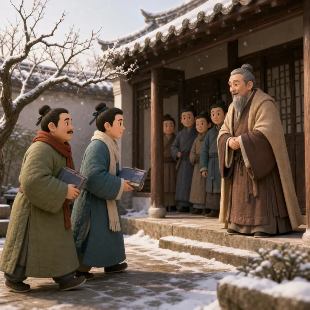 程门立雪封面